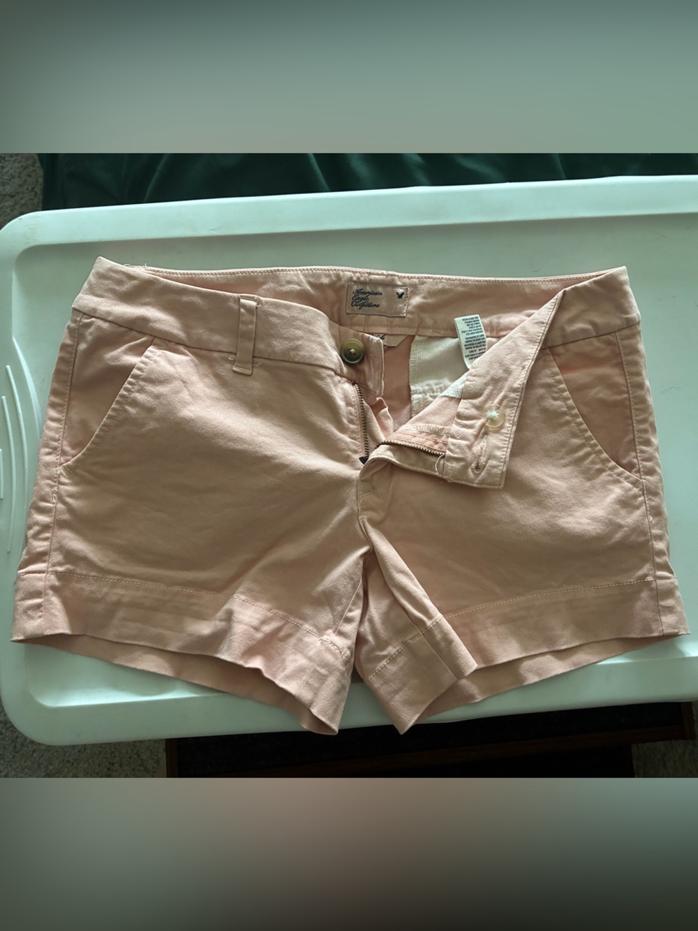 American Eagle Outfitters Light Pink Denim-Style Women's Shorts